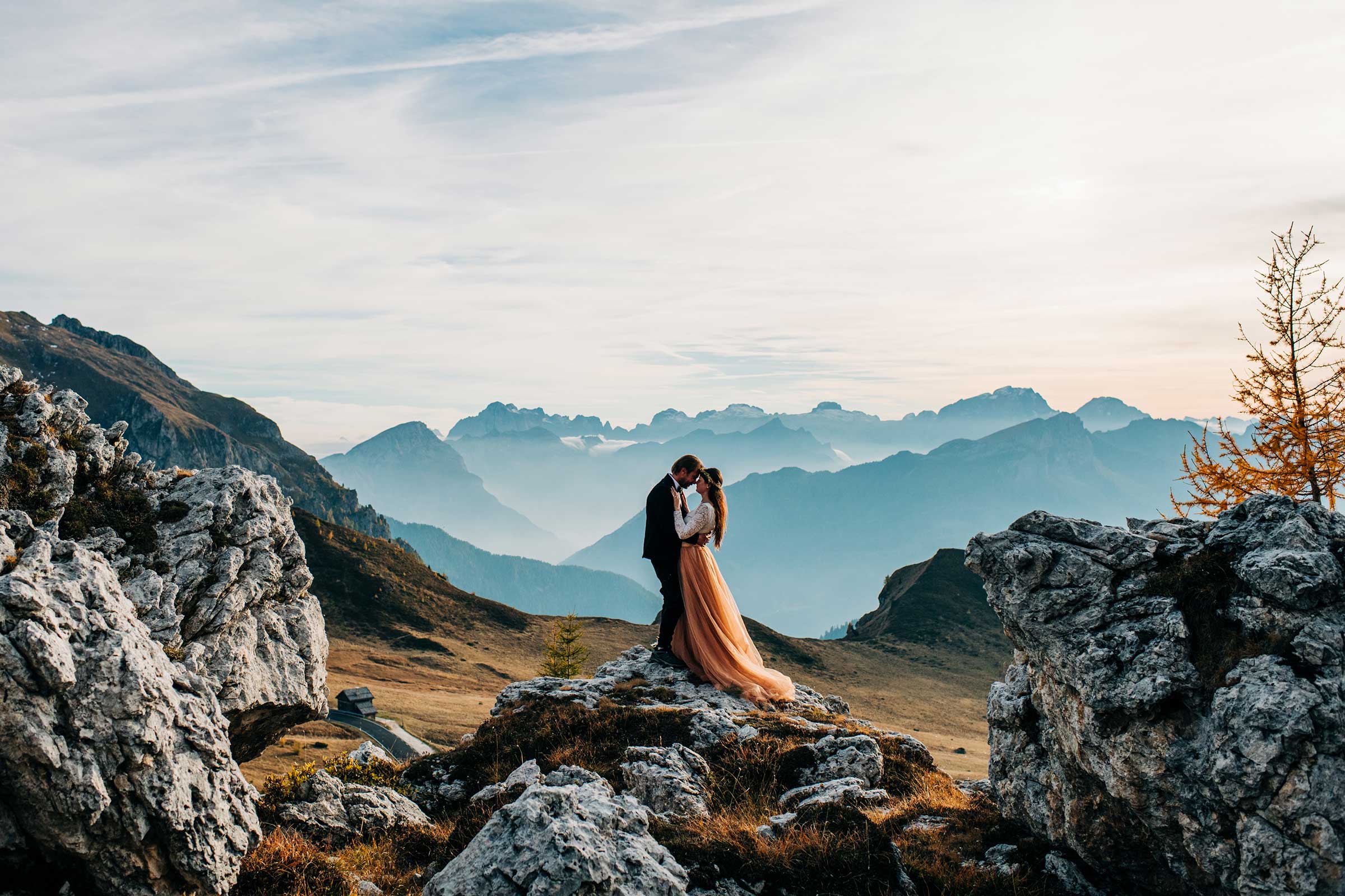 After Wedding Fotoshooting in den Dolomiten